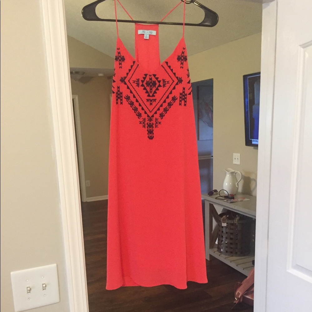 Coral dress